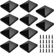 Pack of 10 Post Caps, 10 X 10 Cm, Fence Post Caps, Plastic Fence Post Attachment