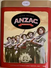 ANZAC BISCUIT TIN COLLECTABLE 2019- Australian Women’s Army Service 1942 Unibic
