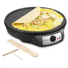 Electric Crepe Maker, Nonstick Pancake Maker Griddle, 12 inches Crepe Pan wit...