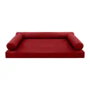STYLE V6 Full Velvet Knife Edge Indoor Daybed Mattress Pillow |COVER ONLY| AD369