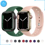 Silicone Wristband For Apple Watch Band 38mm 40mm 41mm Sport Fashion Strap Band