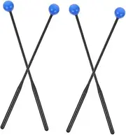 UPKOCH 2 Pairs Drum Mallets for Xylophone Marimba Comfortable Grip Durable Material Suitable for Percussion Instruments Drumsticks