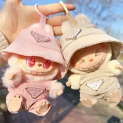 New corduroy For Labubu Doll Clothing Set Hat 17cm Clothes Shoes Doll DIY Access