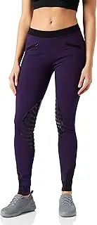 [HKM] Women's Reitleggings Starlight Breeches, Multicoloured (Hellgrau/Pink), 36