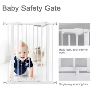 Baby Safety Gate Adjustable Kid Pet Security Stair Barrier Door Extension Panel