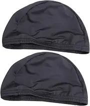 [VALICLUD] Helmet Liner Hat Lightweight Comfortable for Cycling Quick-Drying Sport Riding Caps 2pcs Dark Grey