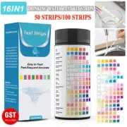 16 in 1 Water Quality Test Strips Home Easy Use for Tap Drinking Water Test Kit