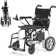 USOR Lightweight Electric Wheelchair - 17KG Foldable, 20KM Travel Range, 400W Portable Power Chair for Adults and Seniors - All Terrain