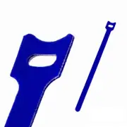 10 Inch Hook and Loop Reusable Strap Cable Cord Wire Ties 50 Pack Blue