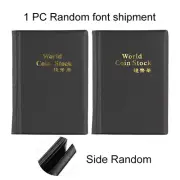 120 Grids Black Coin Collection Album Book Money Penny Pocket Storage Organizer