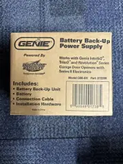 Garage Door Back Up Battery - GENIE- GBB-BX Accessory #37228R- NEW