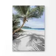 Coconut Trees with Shadows Beach Print 100% Australian Made 90 x 120cm (Acrylic)