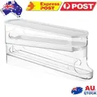 2 Tier Eggs Rolling Rack Non-Slip Refrigerator Egg Storage Box for Home Kitchen