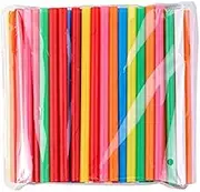 BrightDaily Bright Colors Reusable Jumbo Smoothie Straws,Thick Straws, Pack of 300 Pieces Bubble Tea Straws