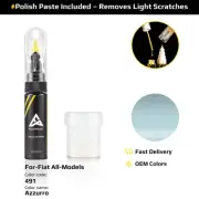 Touch Up Paint For Fiat All Models 491 Azzurro With Polish Paste