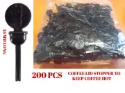 200 Coffee Stix Stirrer/ Plug 55mm Stixtogo Lid Stopper Cup Tea Cafe Takeaway