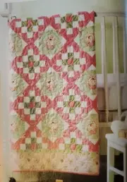 NOVELTY PRINT BLOCK ON POINT Quilt - Pattern From a Vintage Magazine