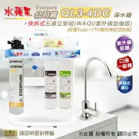 在飛比找Yahoo奇摩購物中心優惠-【水蘋果】Everpure QL3-4DC 快拆式五道立架組