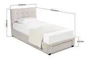SOUTHAMPTON Single Bed with Drawer