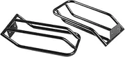 1Pair Carbon Steel Black Rear Bumper Fog Light Lamp Protector Cover Trim Molding Compatible for Toyota FJ Cruiser 2007-2021