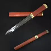 Double Edged Straight Blade Knife Chinese Mini Small Jian Spring Steel Dagger