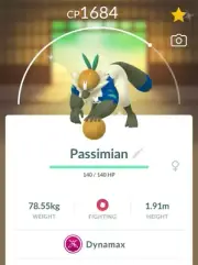 Shiny Dynamax Passimian - Trade 20kStardust - Registered shiny Passimian require