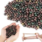 Clay Slingshot Ammo - Sukh Sling Shot Ammo Balls Multicolor Biodegradable Professional Balls for Shooting and Hunting Target Practice (3/8 inch) Green, Yellow, Black, Dark Red