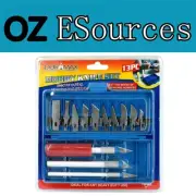 Cutting Knives Stencils Hobby Knife Tool Set 13Pcs Scribing Craft Etching Pack