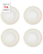 Vista Alegre Ivory Soup Plates (Set Of 4) with $14 Credit