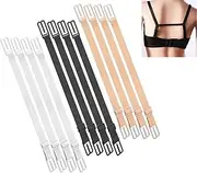 [JRGTDS] 12 Pcs Bra Strap Holder Bra Extenders Bra Extenders Bra Strap Clips Bra Straps for Women Full Cup Size Bra, 3 Colors