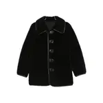 [Low Classic] Low Classic Button-fastening Teddy Jacket S BLACK