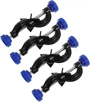 ABOOFAN 4pcs Aluminum Sliding Fastener Clamps Lightweight Lab Equipment Clips for Versatile Use Holding Rods Flasks More for Dynamic Laboratory Environments