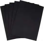 MAYJOYDIY 100 Pack 0.3mm Black Presentation Binding Covers 29.7x21cm A4 Leather Texture Paper Letter Size Un-Punched for Business Documents Reports Proposals Office School