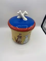 Whimsy Dog Treat Ceramic Jar by MWW Market NOS
