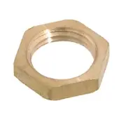 B&P Lamp 1/8F Brass Locknut