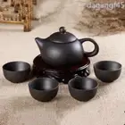 150ml 5pcs Kung Fu Tea Set [1Teapot + 4Cups Set] Chinese XiShi Porcelain Tea Set