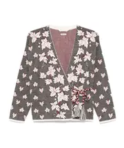 Bode Floral Patterned Knit Cardigan XS Multicolor