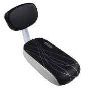 Sleek Bicycle Seat with Back Rest and Pedals for Style and Convenience