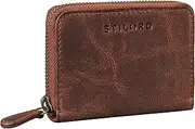 [STILORD] Dirk' Leather Card Holder Small Wallet Vintage Mini Purse Retro Wallet for Men and Women