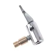 Tire Chucks Air Pump Thread Nozzle Adapter with Clip for Tire Inflator and Gauge