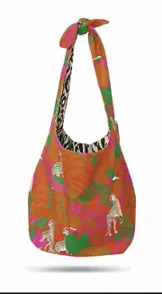 CAbi New NWT Sling Bag #5992 Orange Multi Leopards One Size