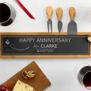 Personalised Happy Anniversary Slate Board