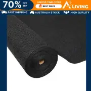 70% Shade Cloth 1.83x50m Heavy Duty Black Shade Sail Garden Privacy Cover 75-BK