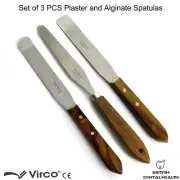 3X PLASTER & ALGINATE MIXING SPATULAS 21CM WAX & MODELLING LAB INSTRUMENTS