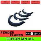 POCKET FENDER FLARES WITH SUITABLE FOR MITSUBISHI TRITON 2006 - 2015 MN ML