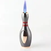 Cool Bowling Pin Jet Lighter Unique Keychain Torch Tool Mini Fire Jet Novelty