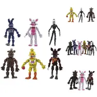 在飛比找蝦皮購物優惠-6 件裝高品質 FNAF 玩具熊的五夜迷你裝飾公仔玩具