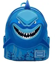 [Loungefly] Finding Nemo Bruce Shark Cosplay Double Strap Shoulder Bag, Blue