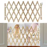 Expandable Accordion Dog Gate Wooden Pet Folding Fence Isolation Protection Gate