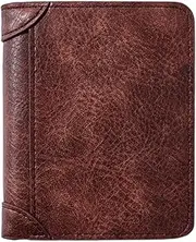 [Generic] Pocket Wallet for Men - Portable Men's Short Wallet RFID Blocking Wallet | Vintage Multi Card Holder Mens Clutch Wallet Purses for Husband Father Friends